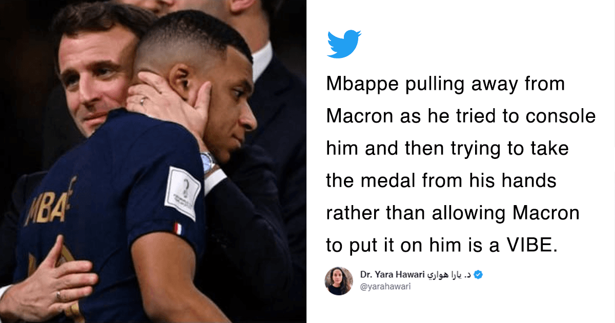 The French President Repeatedly Trying To Hug Mbappe As He Ignores Him Is Peak Relative Behaviour