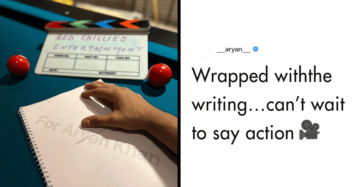 Aryan Khan Announces His Debut Project With Red Chillies, Wraps Up Writing