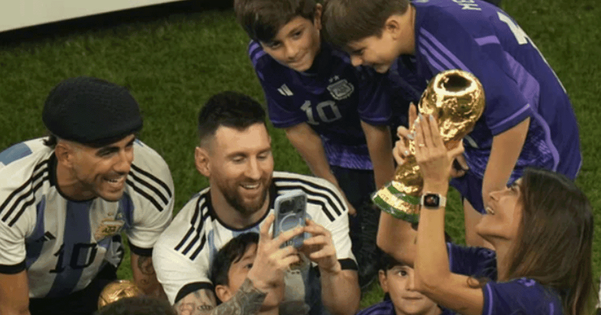 Messi Taking A Photo Of Wife Antonella Post Argentina’s Win Has People’s Hearts Melting