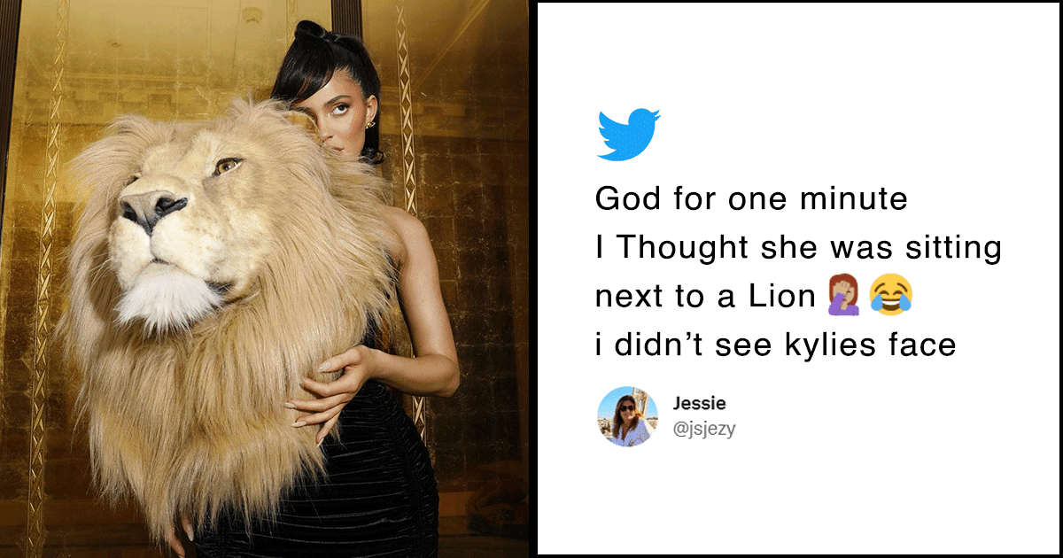Kylie Jenner Donned A ‘Lion’s Head’ At Paris Couture Week & People Are Still Trying To Process It