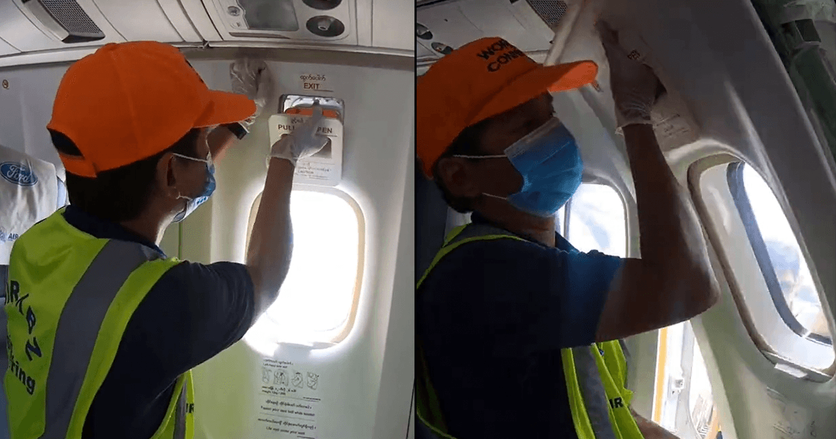 This Is How The Emergency Door Of A Plane Gets Opened & It’s Not As Simple