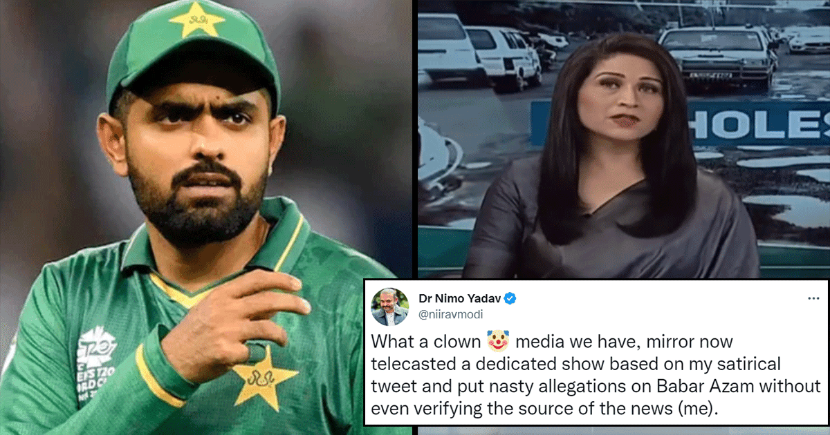 An Indian News Channel Dedicated A Show On Babar Azam Sexting Scandal Based On A ‘Parody’ Tweet