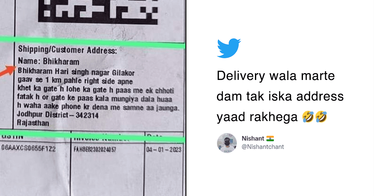 ‘Gaav Se 1 KM Pehle Right’: This Hilarious Jodhpur Delivery Address Will Put Maps To Shame