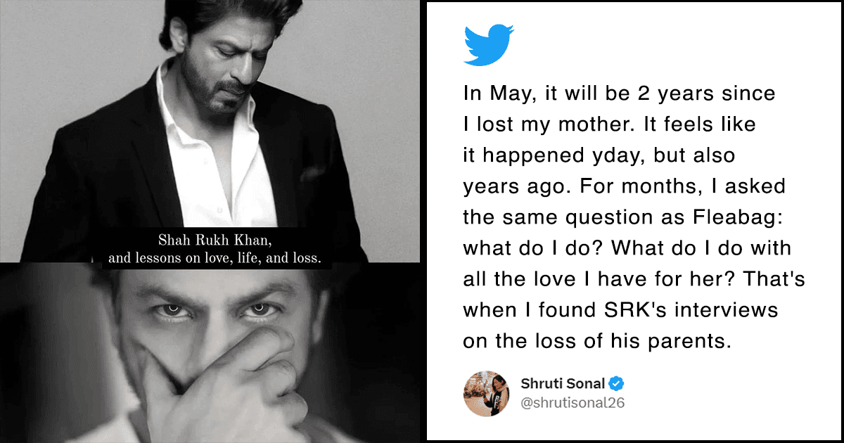 This Woman Explained How SRK’s Interviews On Losing Parents Helped Her To Move On From Her Own Loss