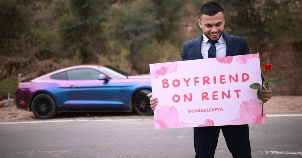 This Gurgaon Man Can Be Your Boyfriend On Rent If You Are Single This Valentine’s Day