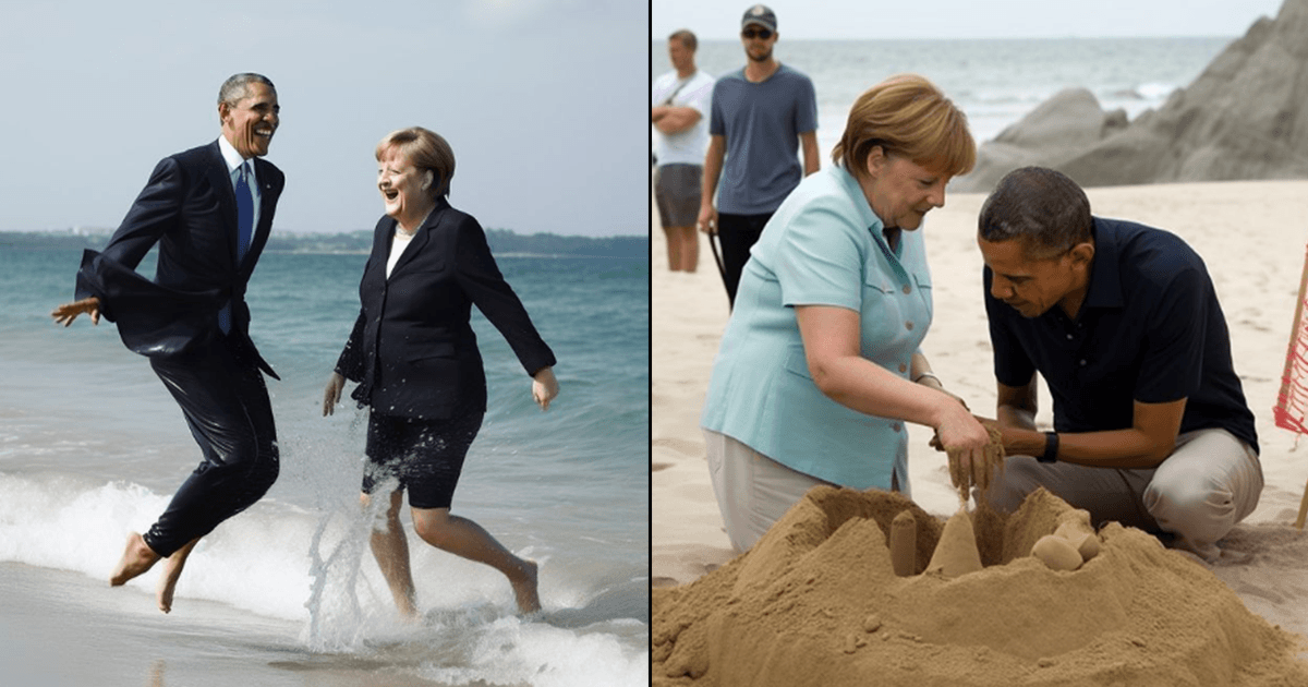 AI-Generated Pics Of Obama & Angela Merkel Having Fun At The Beach Are Presiding Over The Internet