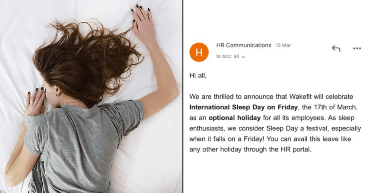 A Bengaluru Firm Announced A Designated Holiday On Sleep Day & Now It Sounds Like The Perfect Gift
