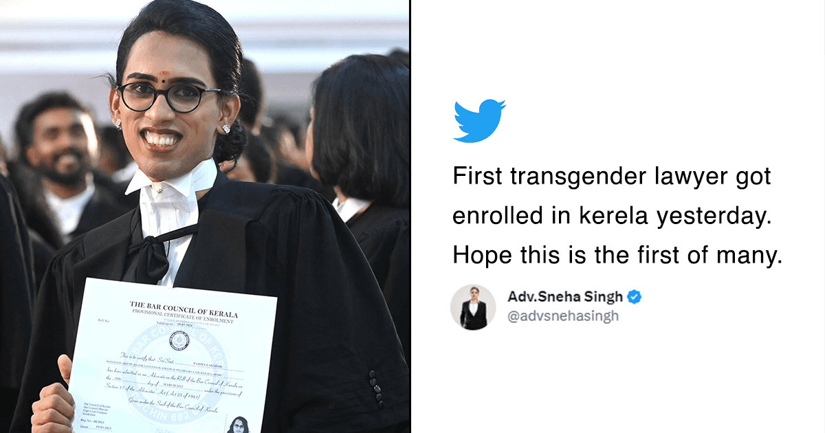 Breaking Barriers: Padma Lakshmi Becomes Kerala’s First Transgender Lawyer