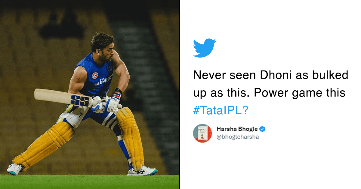 MS Dhoni Breaks The Internet With His Biceps As He Practices For CSK Ahead Of IPL 2023