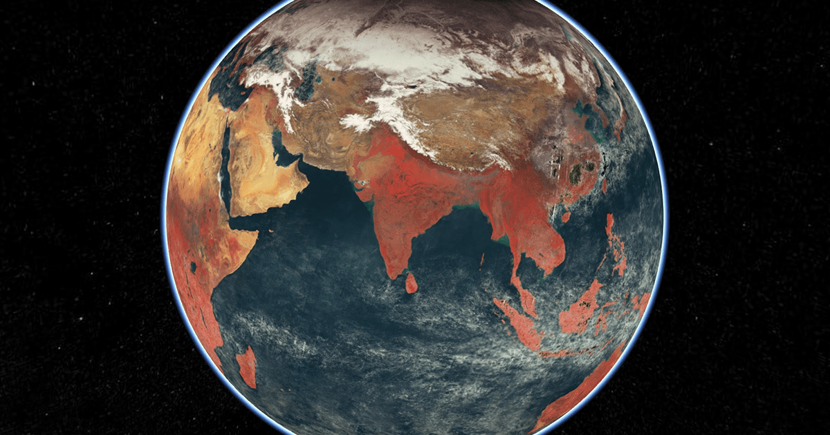 ISRO Releases Four Images Of The Earth From Space & India Looks Visually Stunning