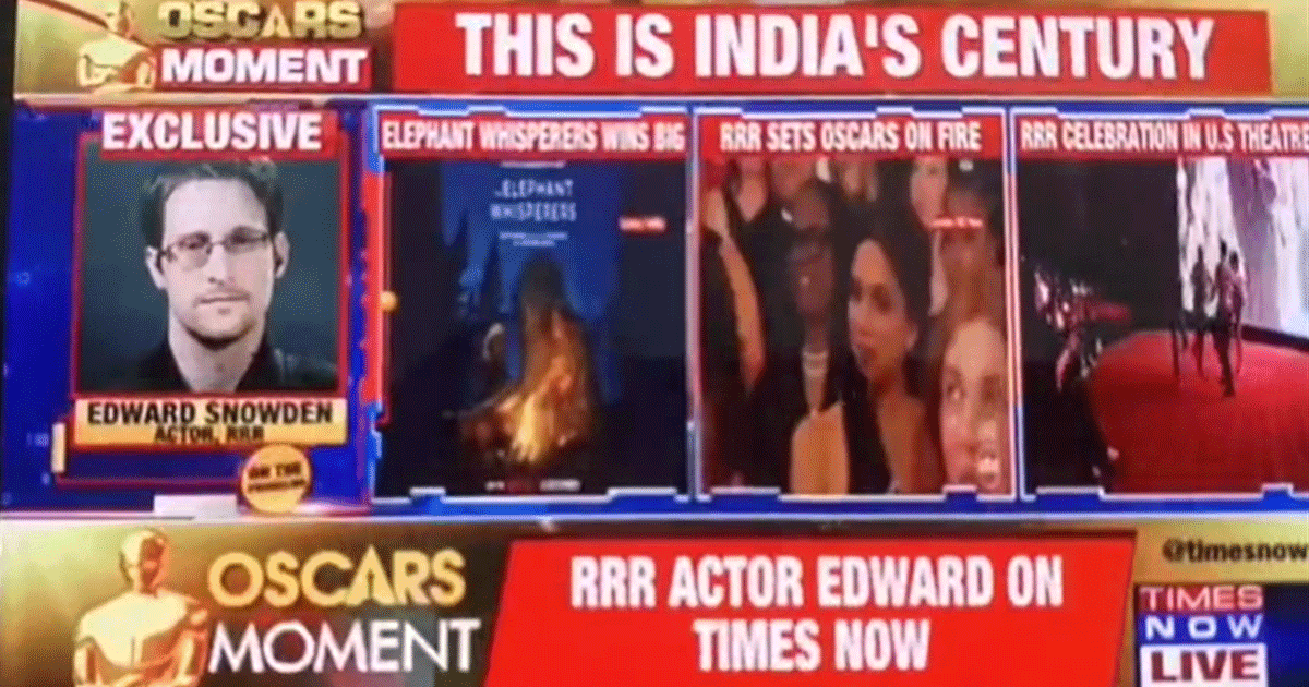 A News Channel Confused RRR Actor With Former CIA Agent Ed Snowden & We’re Not Even Surprised