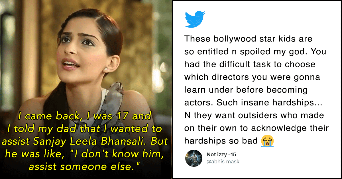 This Old Clip Of Sonam Giving Her Hot Take On Nepotism To Rajkummar Has Twitter In Disbelief