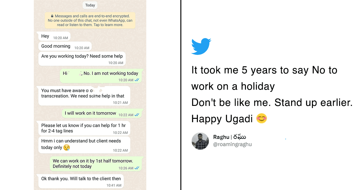 Healthy Work Boundaries 101: Man’s Tweet Saying No To Working On Holidays Is Just What Is Needed