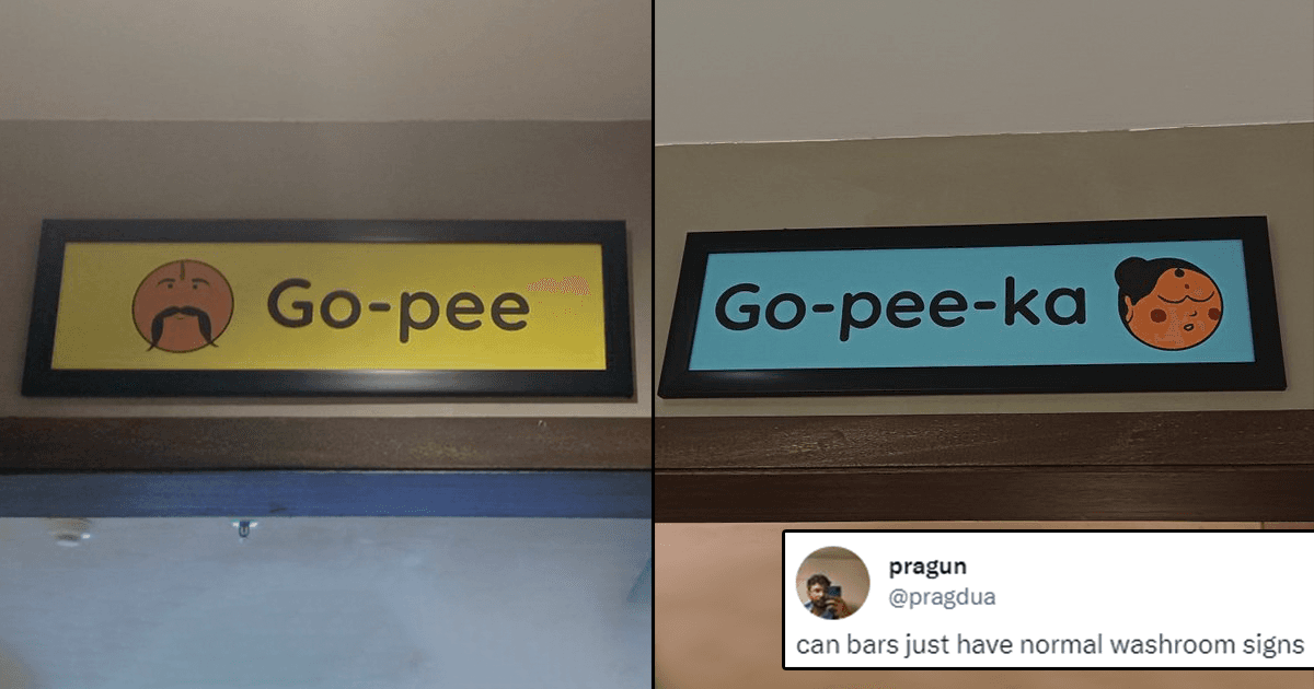 This ‘Go-pee’ And ‘Go-pee-ka’ Sign At A Washroom Has Left People Wanting Simpler Signs