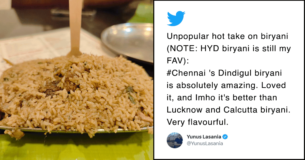 Tweet Saying Chennai Biryani Is Better Than Lucknow Or Kolkata Has Resulted In All-Out War