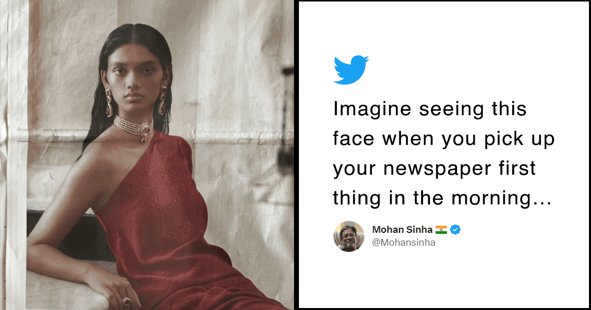 Man Makes Derogatory Comment About Sabyasachi Model, Gets Rightfully Schooled By Twitter