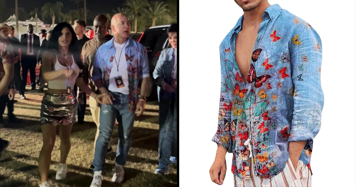 People Can’t Believe Jeff Bezos With A Net Worth Of $125 Billion Wore A ₹980 Shirt At Coachella