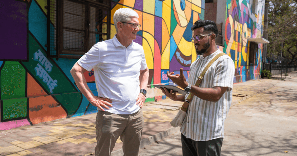 Tim Cook Is Fascinated By The Murals At The Lodhi Art District In Delhi & We Get It