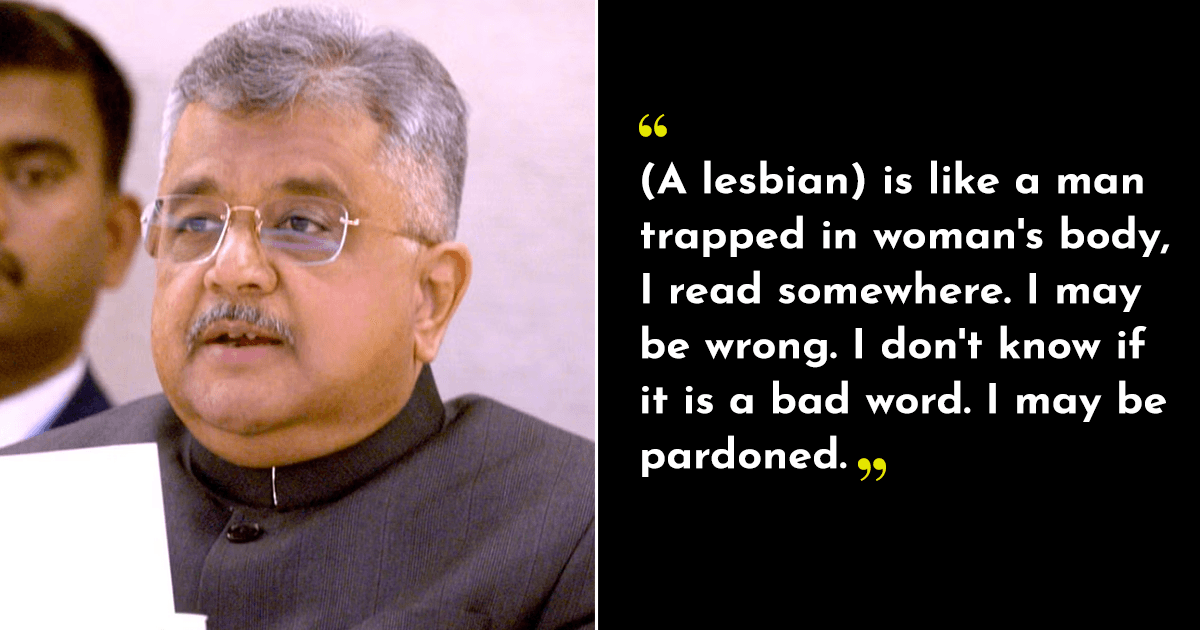 SG Tushar Mehta Thinks A Lesbian Is “Like A Man Trapped In Woman’s Body” & We’re Concerned