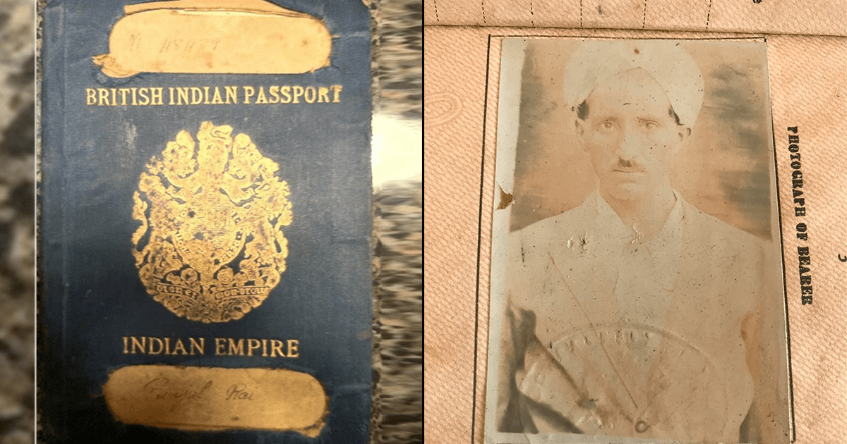 Here’s What The ‘British Indian Passport’ Looked Like 92 Years Ago. Courtesy, A Grandson