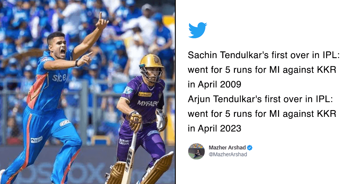 Arjun Tendulkar Makes His IPL Debut & Like Sachin, Concedes Same Number Of Runs In His First Over
