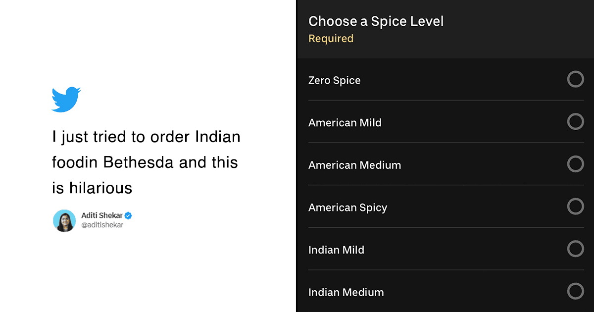 American Mild To Indian Spicy: This Restaurant Describes The Spice Level In The Best Way Possible