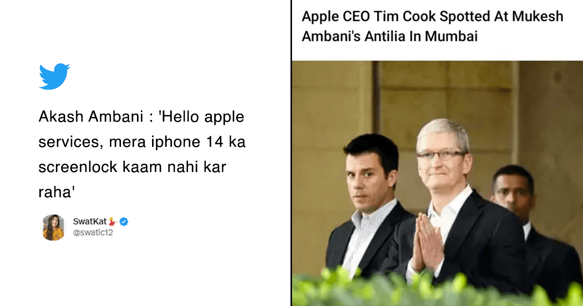 As CEO Tim Cook Launches Apple BKC In India, Desi Twitter Launched Its Own Memefest