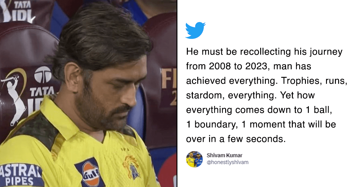MS Dhoni Had His Eyes Closed Before The Last Ball Of The Final & Twitter Is Re-living That Moment