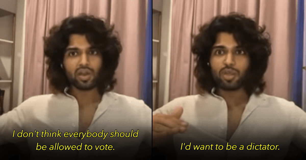 7 Times Vijay Deverakonda Said Things That Were So Problematic That We Wanted Him To Just Stop