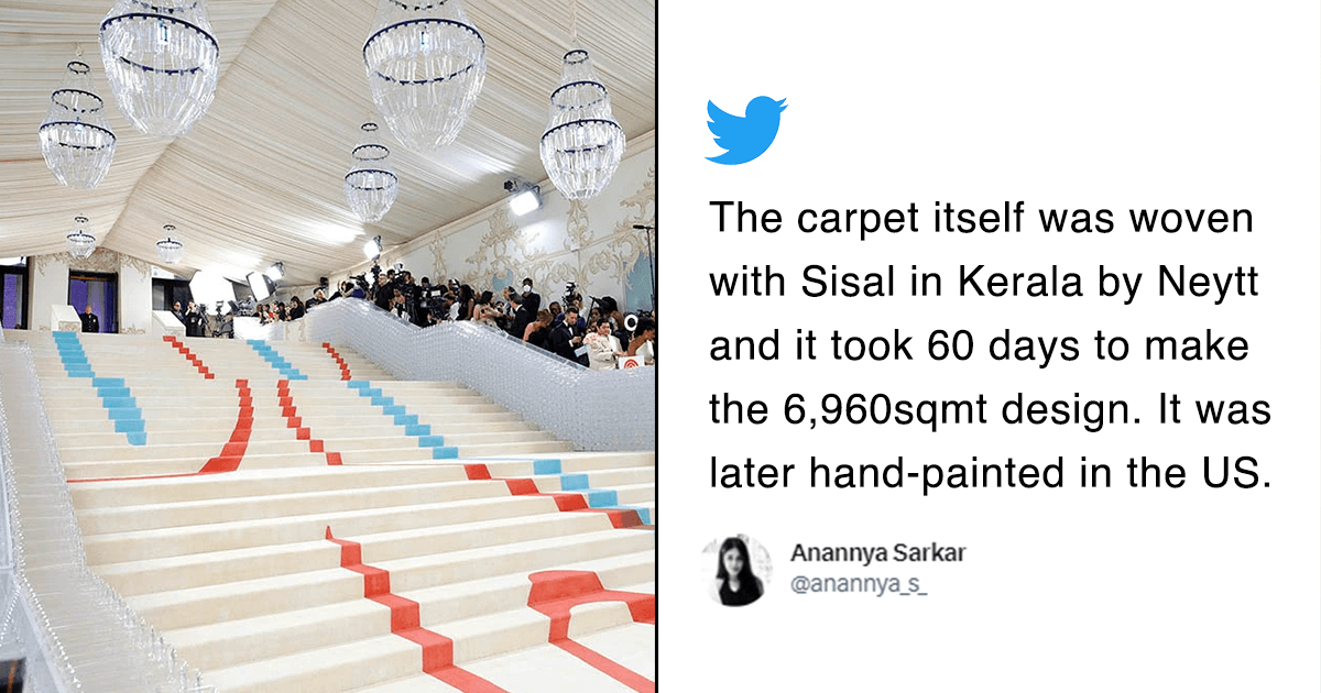 The Met Gala 2023 Carpet Was Woven By Indie Artisans From Kerala