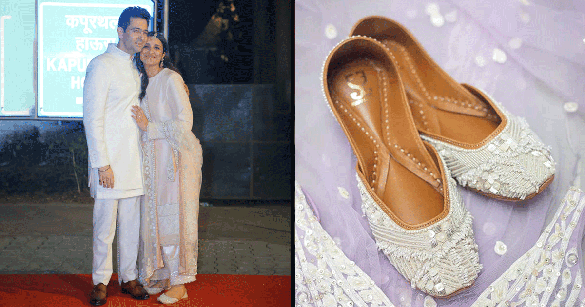 People Are Crushing On The Intricately Embroidered Juttis Parineeti Chopra Wore For Her Engagement