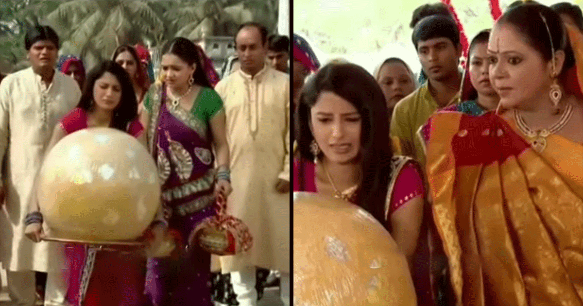 In Another Bizarre Indian TV Show Scene, This Bahu Was Punished For Buying A Giant Ladoo For Puja