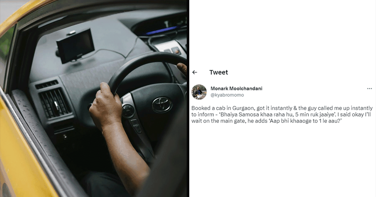 This Interaction Between A Man & A Cab Driver Proves That ‘Samosa’ Unites Everyone