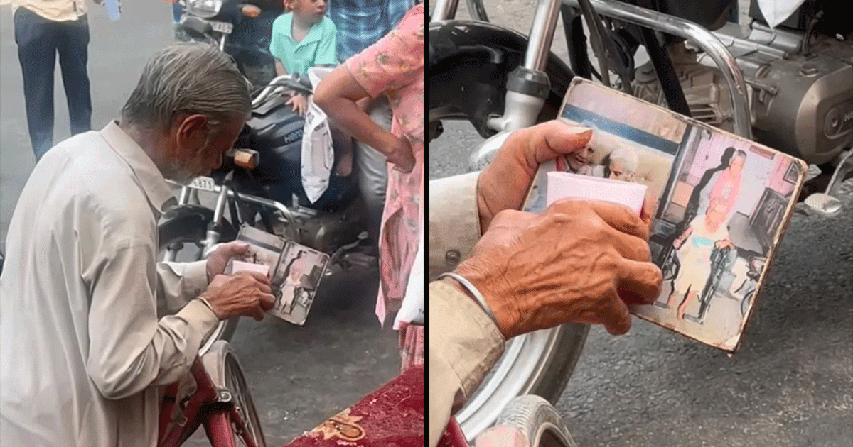 This Video Of An Elderly Person Sharing Food With A Loved One’s Photograph Is Making Us Teary-Eyed