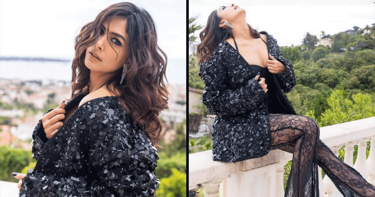 Mrunal Thakur Oozes Glamour In Black Swimsuit At Cannes & Oh Boy! She Is Shining Like A Star