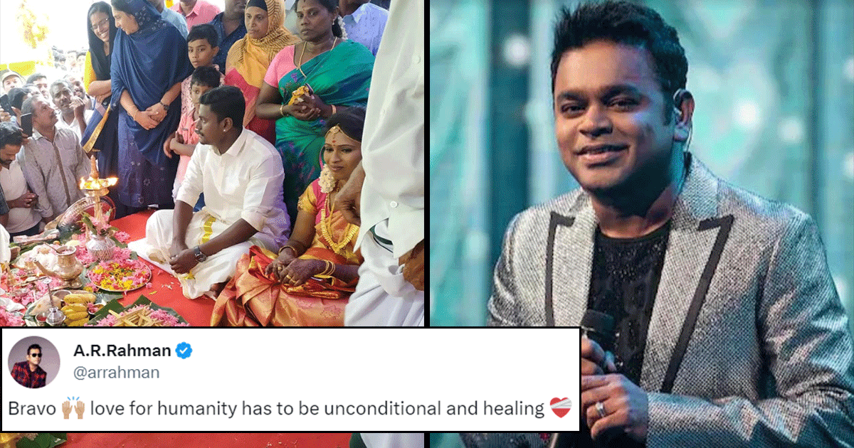AR Rahman Is Being Trolled For Hailing An Old Video Of A Kerala Mosque Hosting A Hindu Wedding