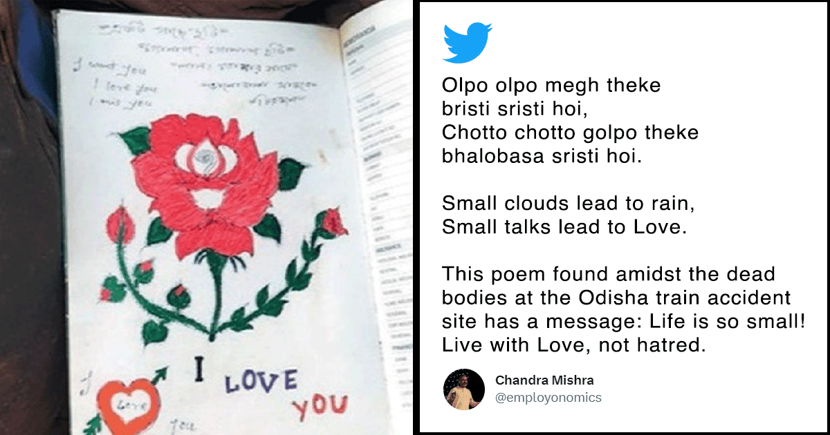 Tragic Visuals Show Love Poems At The Site Of Odisha Train Accident. They Were People Going Home!