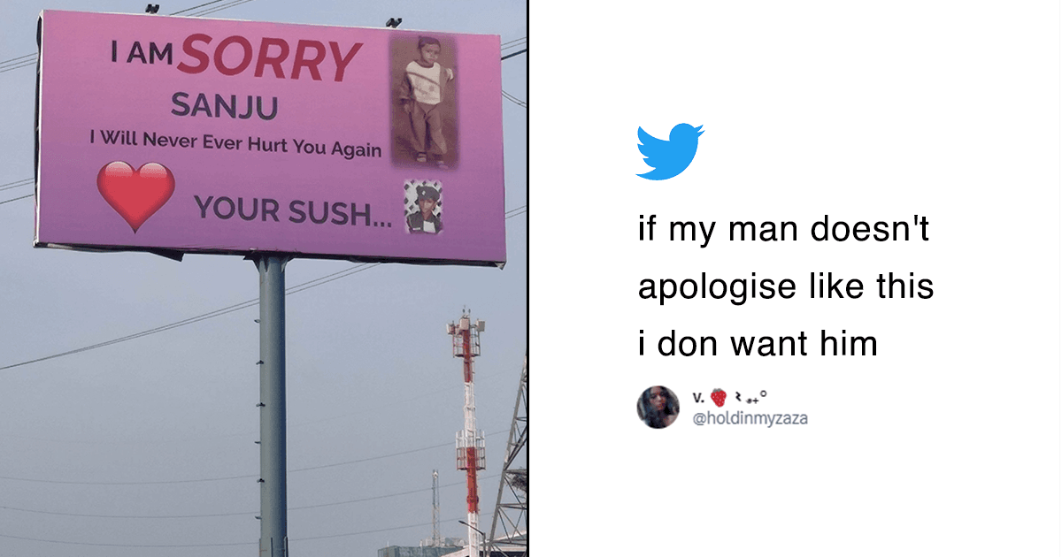 ‘I Am Sorry, Sanju…’: This Hilarious Billboard In Noida Is Setting New Goals For Apologies