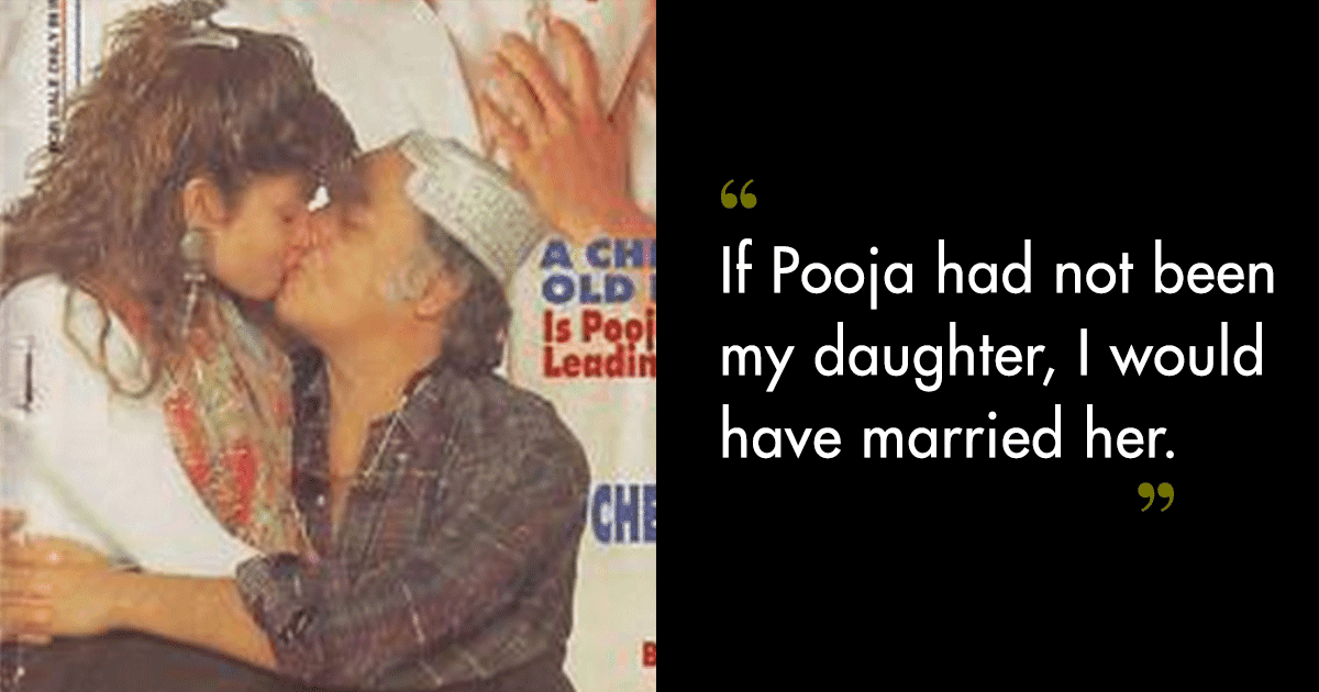 Throwback To When Mahesh Bhatt & Pooja Bhatt Locked Lips For A Magazine & Stirred Controversies