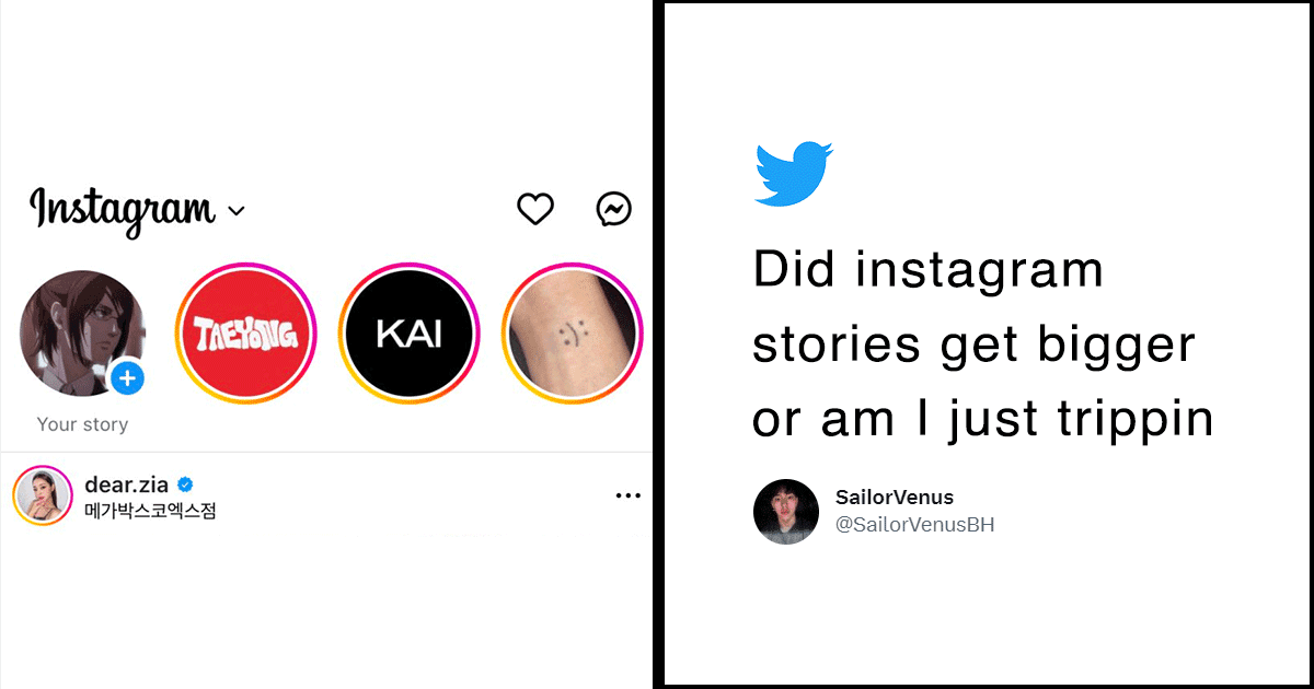 Instagram Has Made Its Story Icons Bigger & It’s Driving The Internet Crazy
