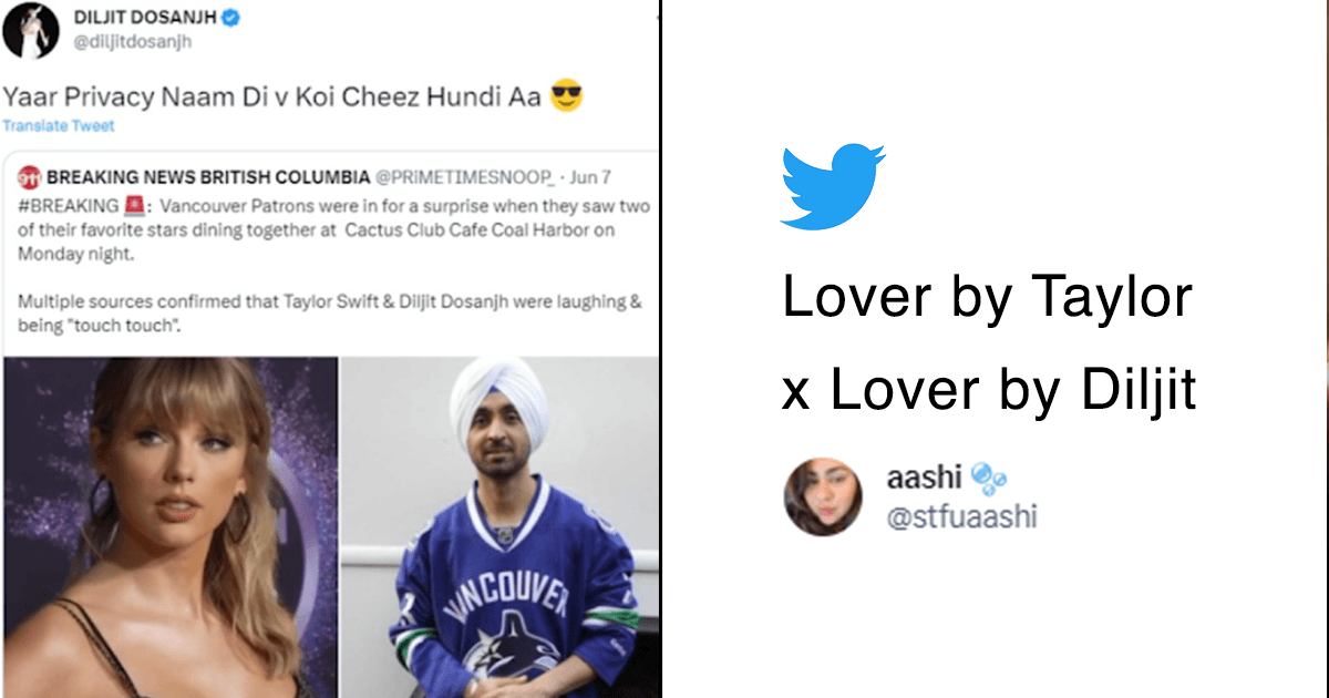 Diljit Dosanjh Reacts To Rumour Of Him Dating Taylor Swift, Deletes The Tweet Later