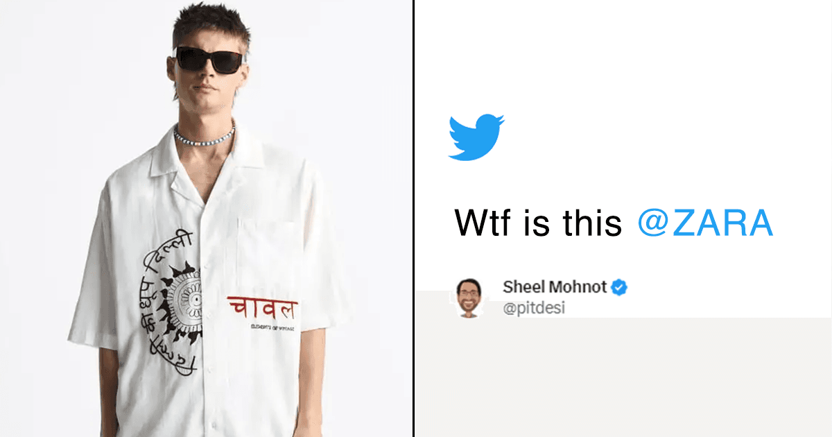 Zara Selling A ‘Chawal’ Shirt For ₹4k Has Twitter Wondering, ‘What In The ‘Rice’ Is This?’