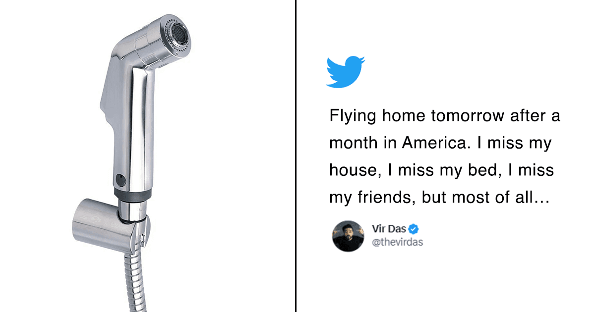 Vir Das’ Tweet About Missing A Bidet Spray More Than His Home In The US Has Desis Relating Hard