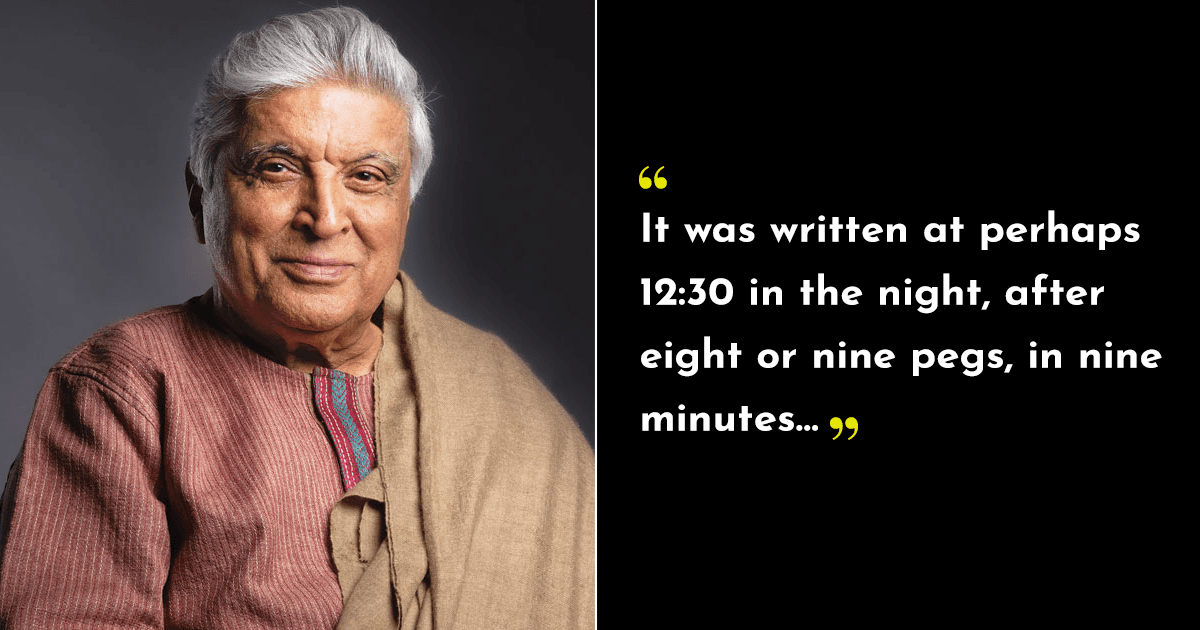 Javed Akhtar Wrote ‘Tumko Dekha Toh Ye Khayal Aaya’ In Under 10 Minutes & We’re In Awe
