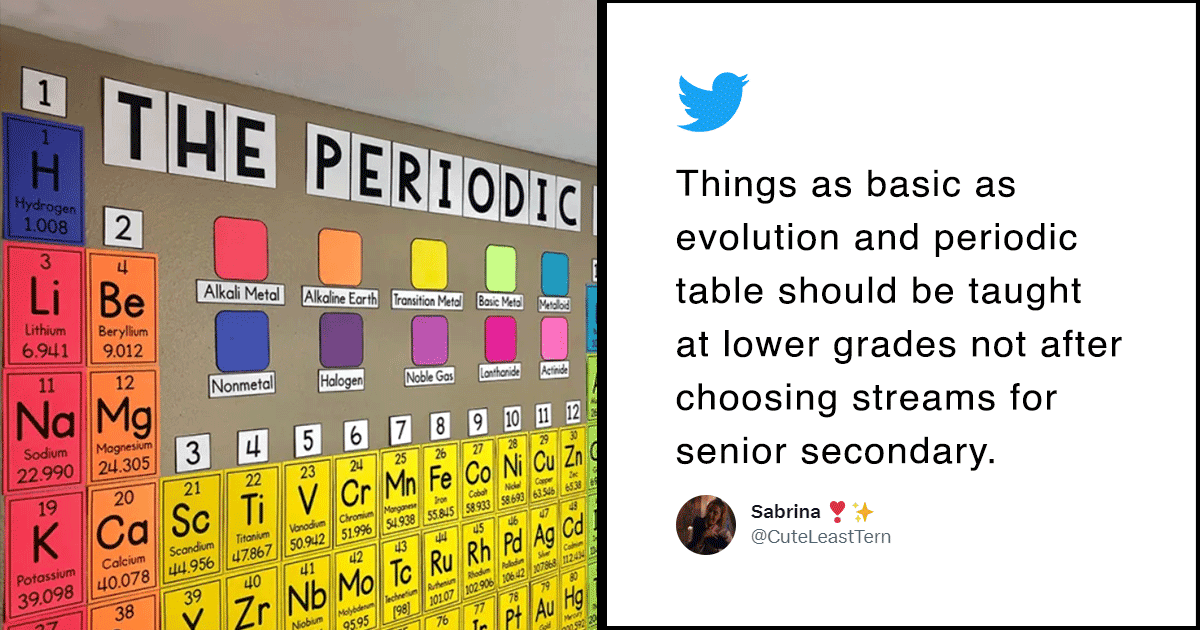 NCERT Eliminated The Periodic Table From Class 10 Curriculum & Twitter Isn’t Exactly Stoked