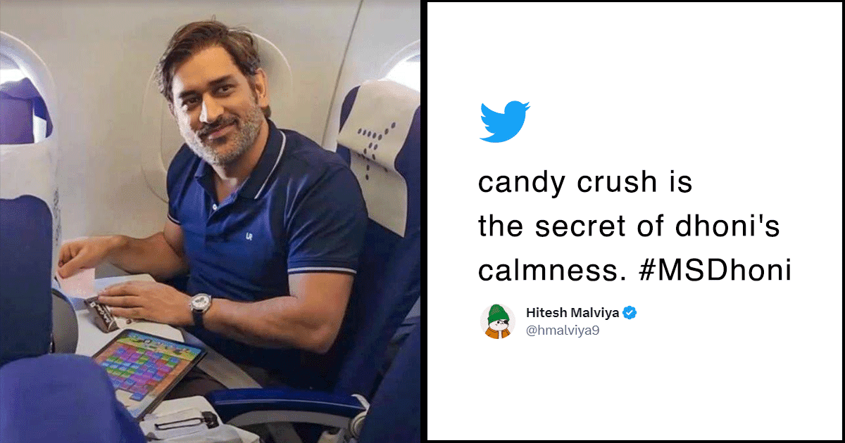 Candy Crush Trends Big Time After Dhoni Plays The Game On Flight. Mahi Hai Toh Mumkin Hai