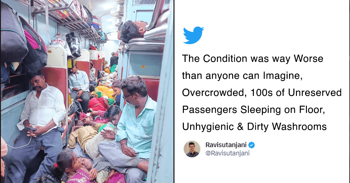 This Man Shared The Condition Of Sleeper Class In Indian Trains & It’s Time Govt Takes Note