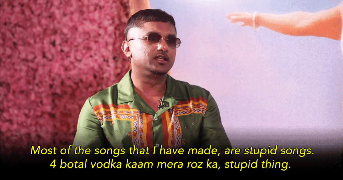 Yo Yo Honey Singh Calls His Old Songs ‘Stupid’. Well, At Least He Is Honest