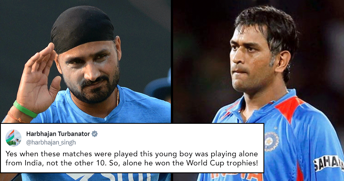 Harbhajan Singh’s Tweet About Dhoni Has Created A Huge Scene On Twitter & Here Are All The Updates