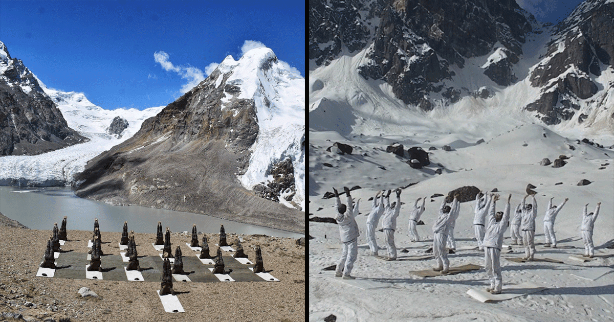 These Pics Of The Indian Army Performing Yoga At Sub-Zero Temperatures Has Left People In Awe